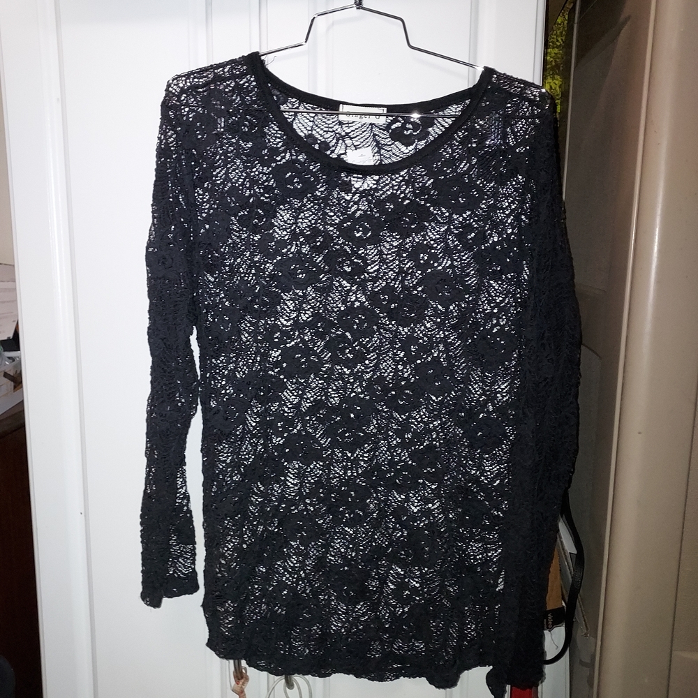 Ginger G Black Lace Top